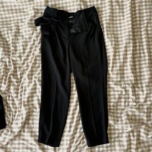 Express Black Work Pants with Tie - Size 6 Short